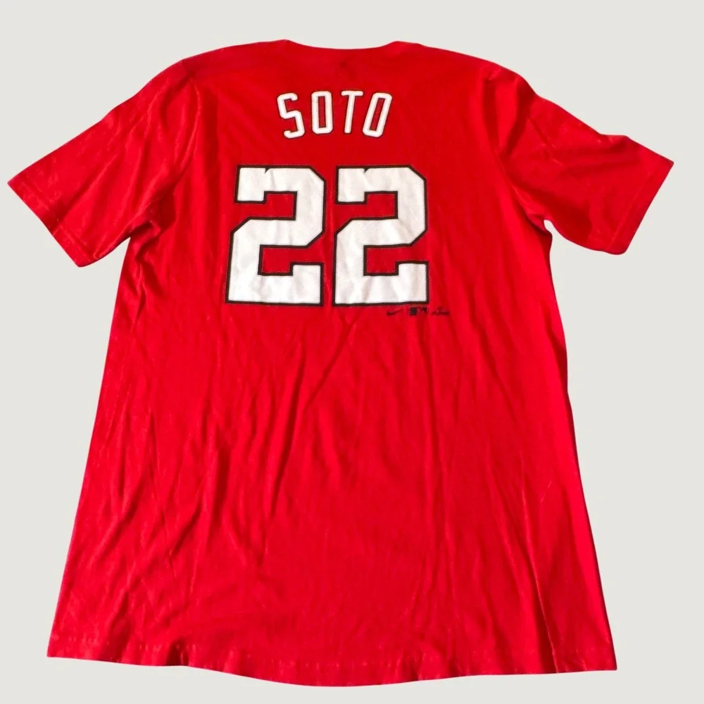 Nike Kids T-Shirt XL Red Juan Soto Washington Nationals 22 Baseball Players MLB